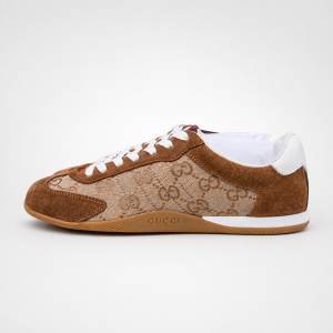 Gucci Shift beige and brown sneaker side view