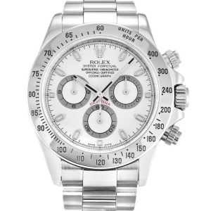 Rolex Cosmograph Daytona 116520 40mm White Dial in Steel - R004 - view 01