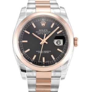 Rolex Datejust 116201 36mm Black Dial - R011 - view 01