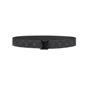 LV Initiales 40MM Matte Black Belt Replica - LVB31 - view 01