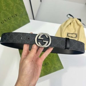 Black Blondie Belt GG Supreme Canvas Reps - GCB019 - view 01