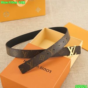 LV Initials 30MM Reversible Black Belt Reps - LVB131 - view 01