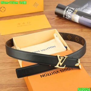 Pretty LV 30MM Reversible Belt Black Reps - LVB133 - view 01