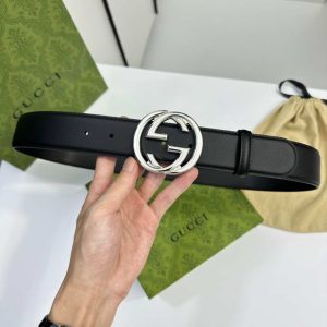 Gucci Blondie belt Black leather replica - GCB018 - view 01