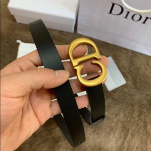 Dior Saddle Belt Black Ultrasmooth Reps - DCB003 - view 01