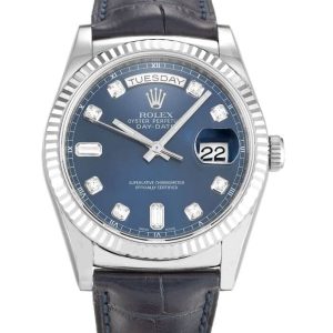 Rolex Day-Date 118139 36mm Blue Dial - R005 - view 01