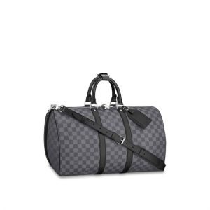 Louis Vuitton Keepall Bandoulière 45 Damier Graphite Canvas Travel Reps - LK15 - view 01