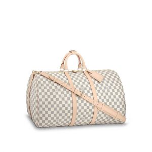 Louis Vuitton Keepall Bandoulière 55 Damier Azur Canvas Reps - LK08 - view 01