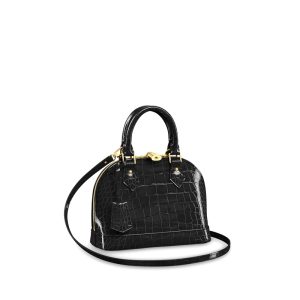 Louis Vuitton Alma BB Crocodilien Brillant Handbag Reps - LH144 - view 01