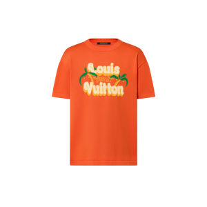 Louis Vuitton Short-Sleeved Cotton Crewneck Orange Reps - SPLV001 - view 01