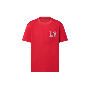 Louis Vuitton Cotton Pique T-Shirt With Embroidered LV Patch Reps - SPLV009 - view 01