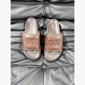 Gucci Women's Logo Slide Sandals – Brown main product view