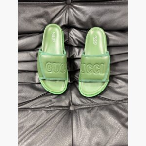 Gucci Women's Logo Slide Sandals – Green main product view
