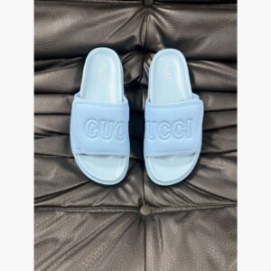 Gucci Women's Logo Slide Sandals – Blue main product view