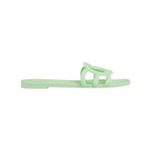 Women’s Interlocking G Slide Pale Green Rubber Sandal Reps - SC038 - view 01