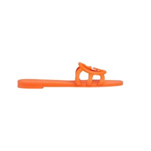 Women’s Interlocking G Slide Orange Rubber Sandal reps - SC039 - view 01