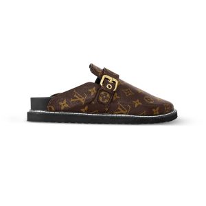 LV Cosy Flat Comfort Clogs Cacao Brown Replica - SLV016 - view 01