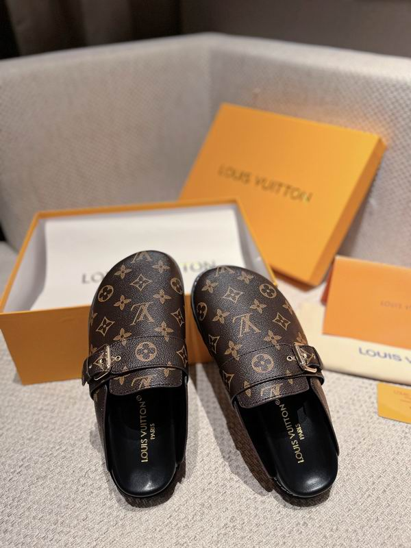 LV Cosy Flat Comfort Clogs Cacao Brown Replica - SLV016 - view 02