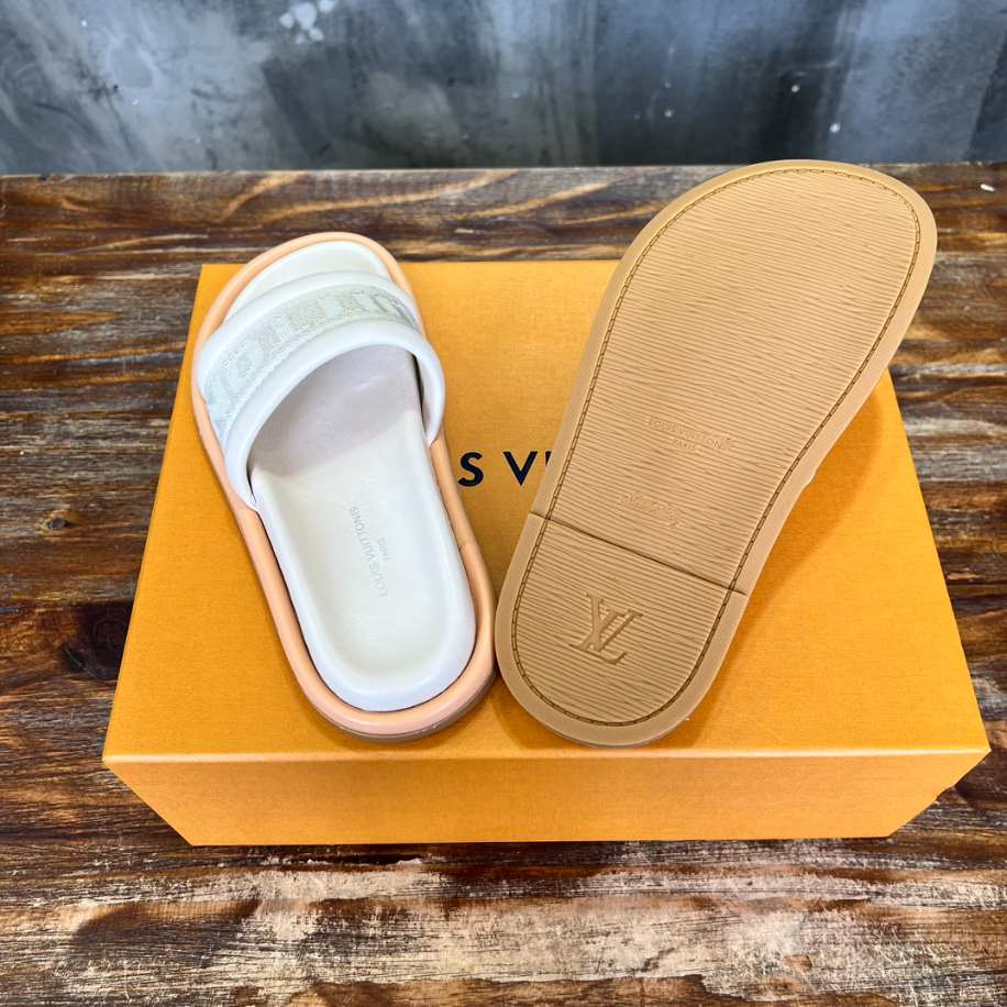 Women Louis Vuitton Bliss Comfort Mules Ecru Replica - SLV002 - view 05