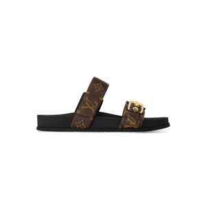 Women LV Bom Dia Flat Comfort Mules Replica - SLV005 - view 01