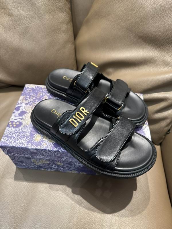Women’s Christian Dior Slide Black Lambskin Sandal Reps DS008 - view 02