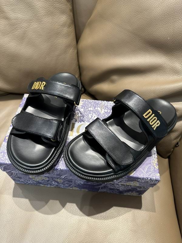 Women’s Christian Dior Slide Black Lambskin Sandal Reps DS008 - view 03