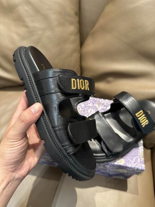 Women’s Christian Dior Slide Black Lambskin Sandal Reps DS008 - view 04