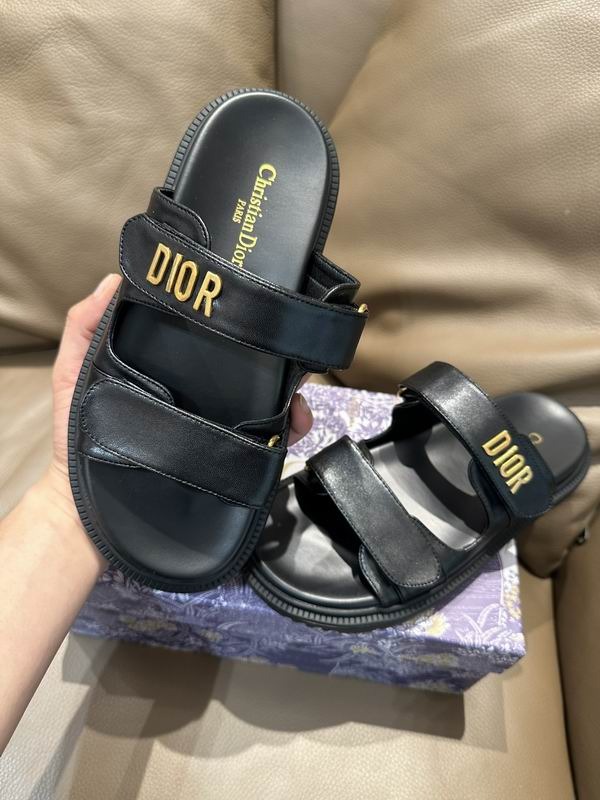 Women’s Christian Dior Slide Black Lambskin Sandal Reps DS008 - view 05