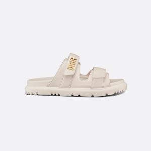 Women’s Christian Dior Slide White Lambskin Sandal Reps - DS009 - view 01