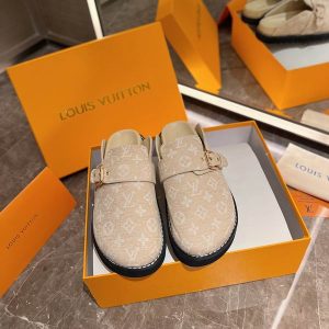LV Cosy Flat Comfort Clogs Beige Replica - SLV017 - view 01
