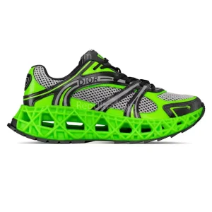 Dior B35 NXXT Sneaker in Grey and Green Reps - DR154 - view 01