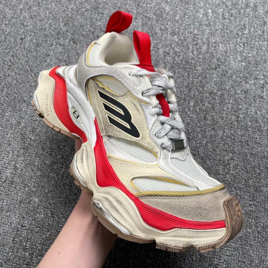Balenciaga Cargo Beige Grey Red Sneaker Replica - BK055 - view 04
