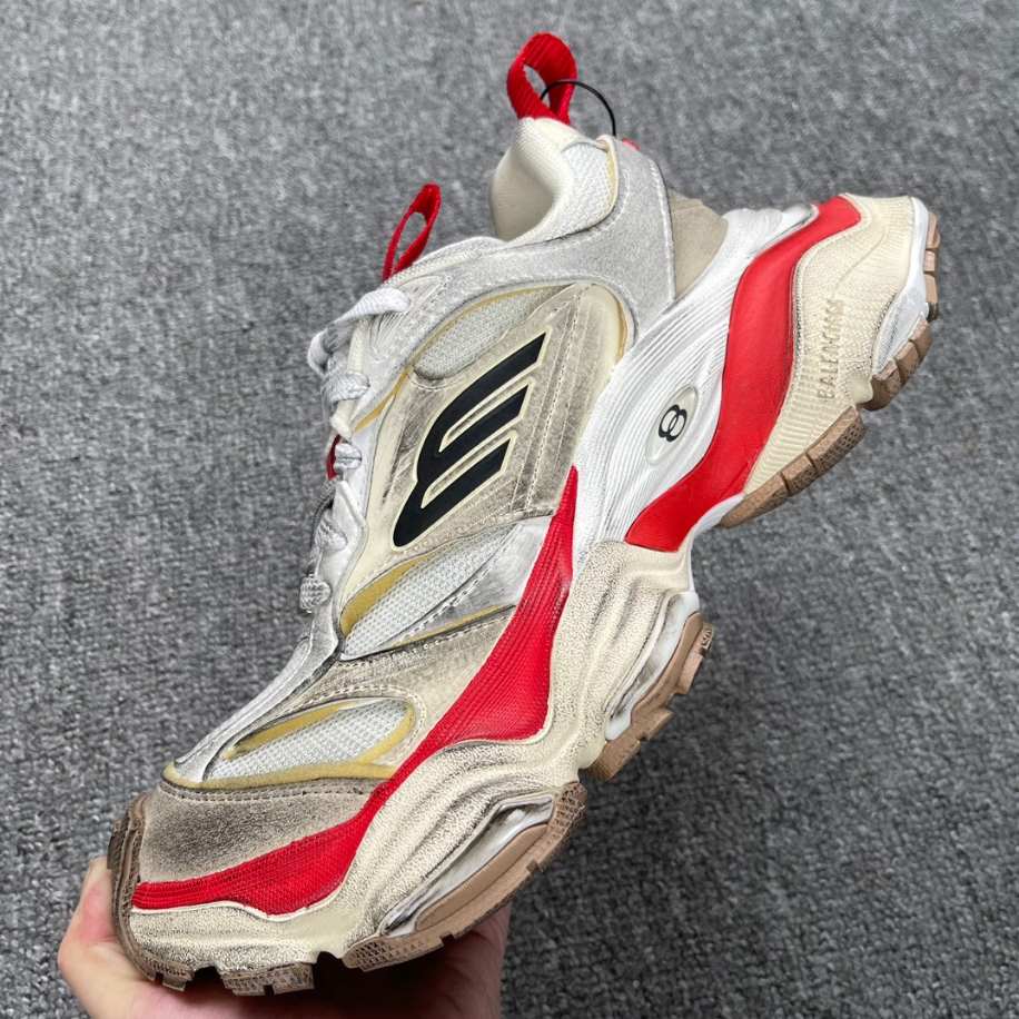 Balenciaga Cargo Beige Grey Red Sneaker Replica - BK055 - view 06