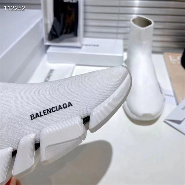 Balenciaga Speed 2.0 Clear Sole Recycled Knit Trainers Replica - BK001 - view 03