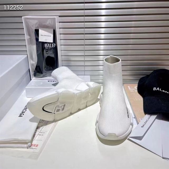 Balenciaga Speed 2.0 Clear Sole Recycled Knit Trainers Replica - BK001 - view 05