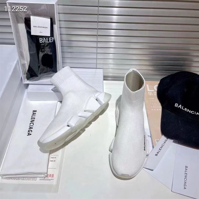 Balenciaga Speed 2.0 Clear Sole Recycled Knit Trainers Replica - BK001 - view 06