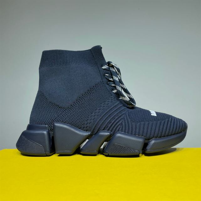 Balenciaga Speed 2.0 Lace-Up Recycled Knit Trainers Replica - BK006 - view 02