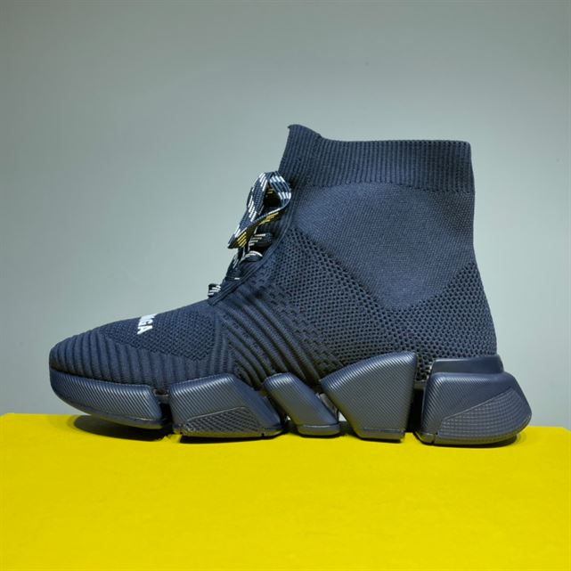 Balenciaga Speed 2.0 Lace-Up Recycled Knit Trainers Replica - BK006 - view 03