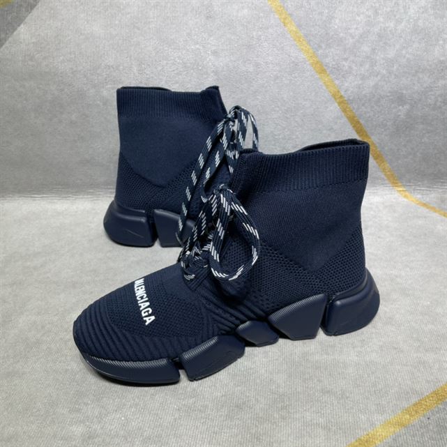 Balenciaga Speed 2.0 Lace-Up Recycled Knit Trainers Replica - BK006 - view 06