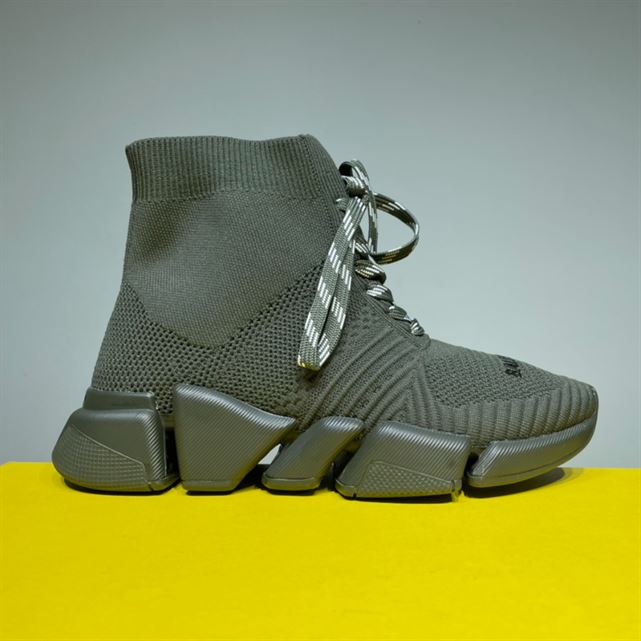 Balenciaga Speed 2.0 Lace-Up Recycled Knit Trainers Replica - BK007 - view 02