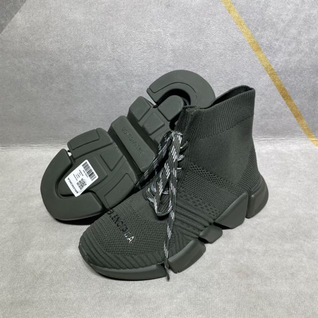 Balenciaga Speed 2.0 Lace-Up Recycled Knit Trainers Replica - BK007 - view 05
