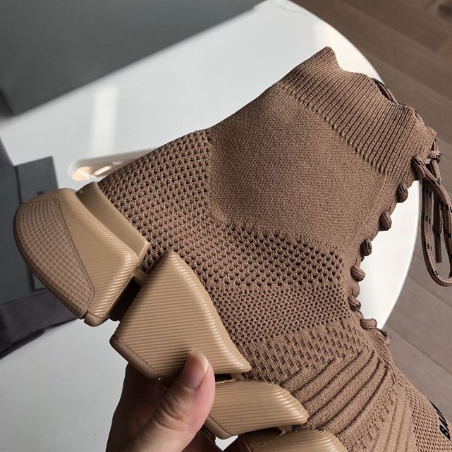Balenciaga Speed 2.0 Lace-Up Recycled Knit Trainers Replica - BK003 - view 03