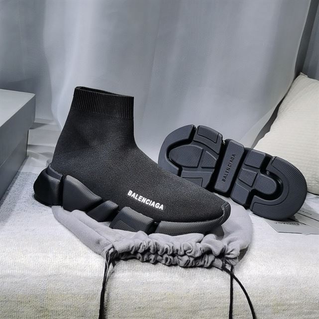 Balenciaga Speed 2.0 Monocolor Recycled Knit Trainers Replica - BK009 - view 04