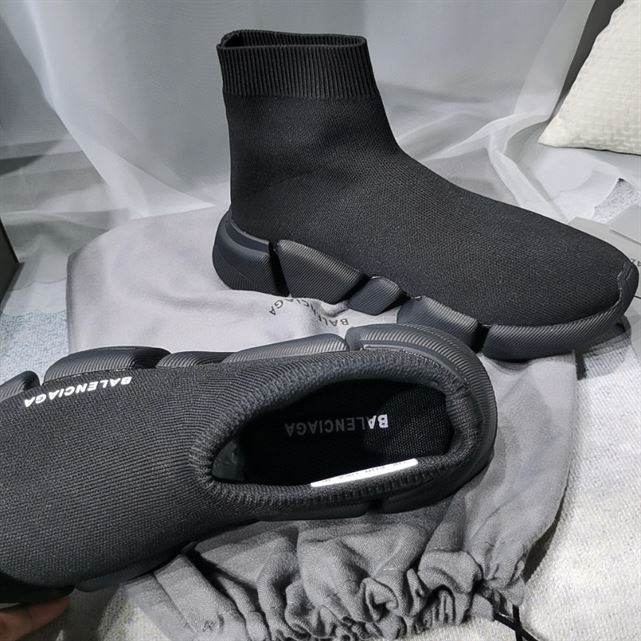 Balenciaga Speed 2.0 Monocolor Recycled Knit Trainers Replica - BK009 - view 05