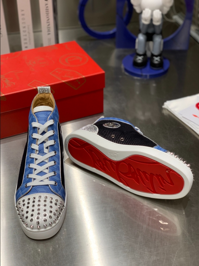 Christian Louboutin Lou Spikes Orlato ‘Multicolor’ Sneaker Reps - CLS113 - view 02