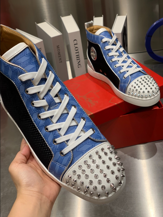Christian Louboutin Lou Spikes Orlato ‘Multicolor’ Sneaker Reps - CLS113 - view 04