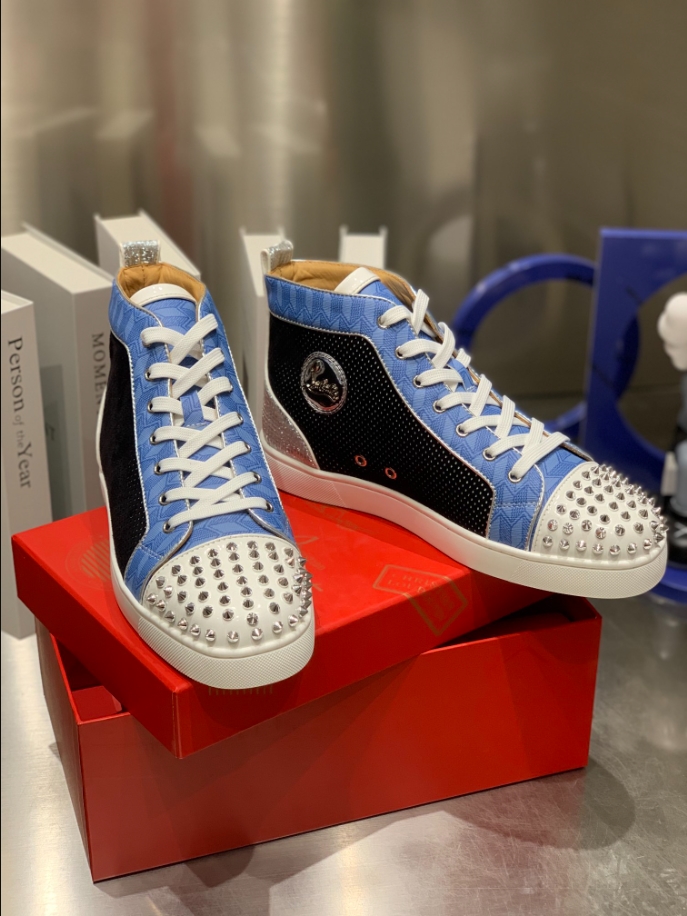 Christian Louboutin Lou Spikes Orlato ‘Multicolor’ Sneaker Reps - CLS113 - view 05