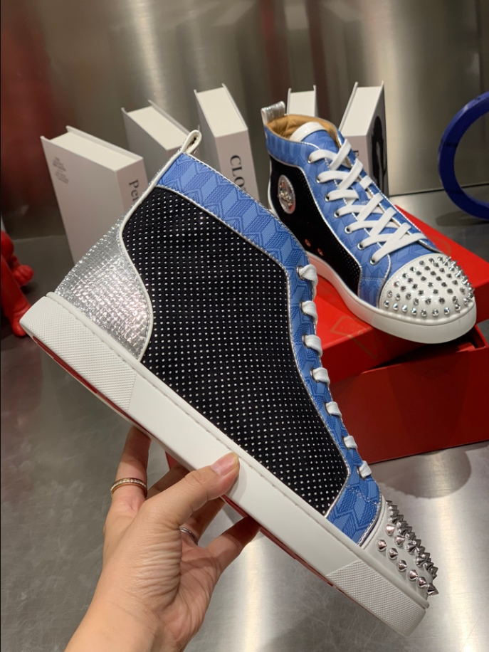 Christian Louboutin Lou Spikes Orlato ‘Multicolor’ Sneaker Reps - CLS113 - view 06