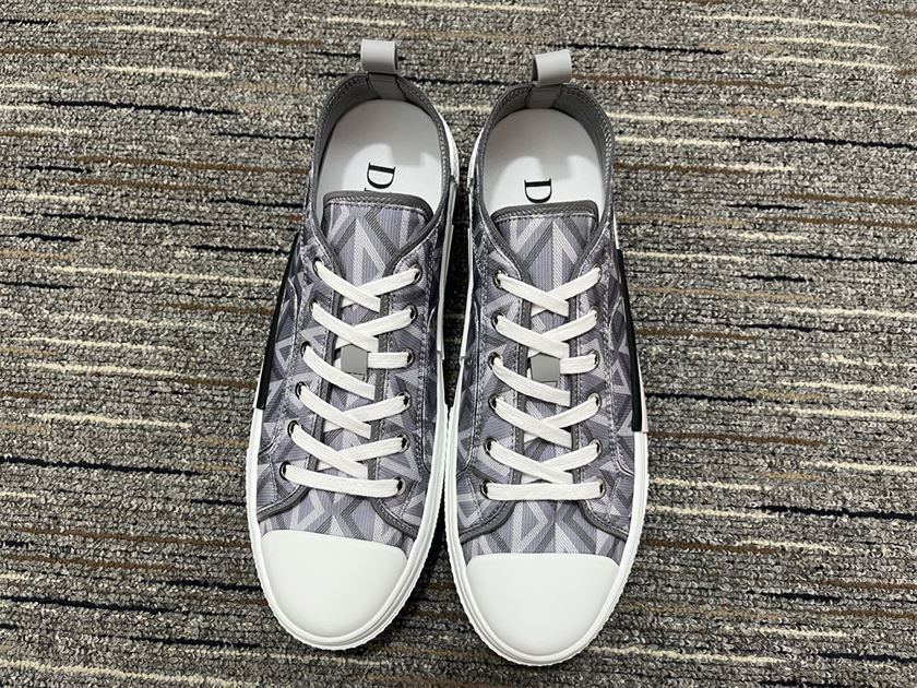 Dior B23 Gray CD Diamond Canvas Sneaker Replica - DR063 - view 02