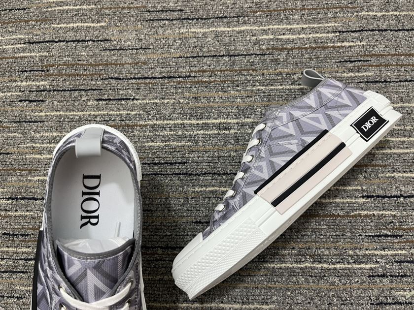 Dior B23 Gray CD Diamond Canvas Sneaker Replica - DR063 - view 03